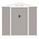 Abri de jardin en métal 2,71 m²  - 213 x 127 x 195 cm - Kit d'ancrage inclus - Taupe