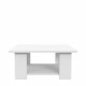 Table basse PILVI - Style contemporain - Particules mélaminé - Décor Blanc mat - L 67 x P 67 x H 31 cm