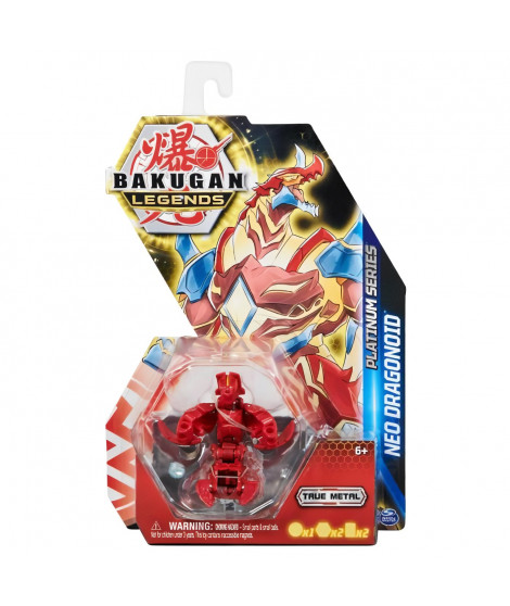 Bakugan - Coffret 1 Bakugan Platinium Saison 5 et 2 Cartes - Des 6 ans - Modele Aléatoire