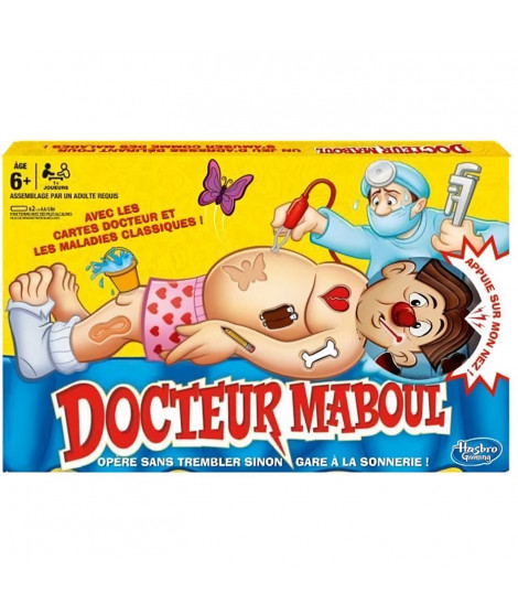Docteur Maboul - Jeu de plateau électronique - jeu amusant pour enfants a partir de 6 ans - jeu d'intérieur - avec bobos clas…