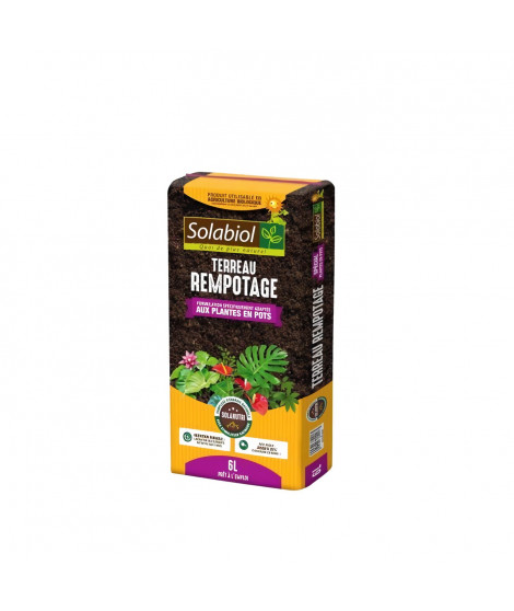 SOLABIOL TEREMPO6 Terreau Rempotage | Utilisable en Agriculture Biologique, 6L, 6 L