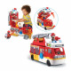 VTECH - Tut Tut Copains - Super Camion Caserne de Pompiers - 2 en 1 - Rond Magique - Mixte - 12 mois+