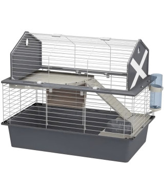 Cage pour lapins avec accessoires 78 x 48 x 65 cm - BARN80 -  FERPLAST