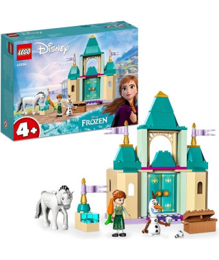 LEGO 43204 Disney Princess Les Jeux au Château d'Anna et Olaf, Reine des Neiges Jouet, et Figurines de Chevaux, Enfants Des 4…