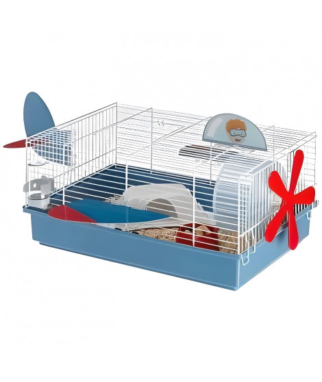 FERPLAST Criceti 9 Cage ludique pour hamsters - Theme Avion