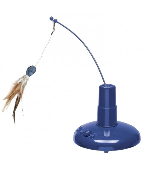 FERPLAST Jouet electronique Raptor - H 34 cm - Bleu - Pour chat