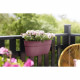 ELHO - Pot de fleurs -  Vibia Campana Easy Hanger Large - Rose Poussiere - Balcon extérieur - L 24.1 x W 46 x H 26.5 cm