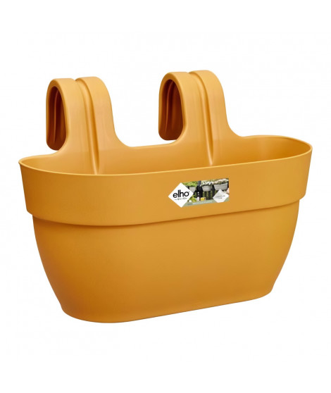 ELHO - Pot de fleurs -  Vibia Campana Easy Hanger Medium - Jaune Miel - Balcon extérieur - L 24.1 x W 36 x H 26.5 cm