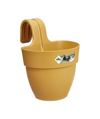 ELHO - Pot de fleurs -  Vibia Campana Easy Hanger Small - Jaune Miel - Balcon extérieur - L 24.1 x W 20.5 x H 26.5 cm