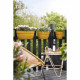 ELHO - Pot de fleurs -  Vibia Campana Easy Hanger Small - Jaune Miel - Balcon extérieur - L 24.1 x W 20.5 x H 26.5 cm