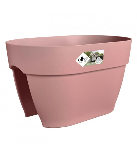 ELHO - Pot de fleurs -  Vibia Campana Flower Bridge 40 - Rose Poussiere - Balcon extérieur - L 26 x W 39 x H 22 cm