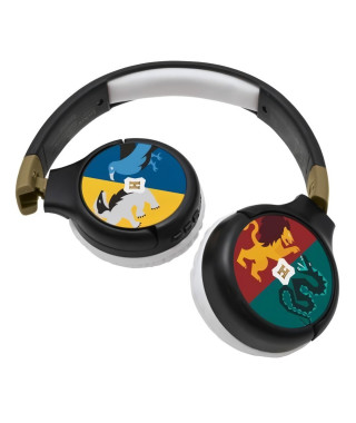 HARRY POTTER - Casque 2 en 1 Bluetooth - Filaire confortable et pliable pour enfants avec limitation de son - LEXIBOOK