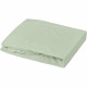 DOMIVA Drap housse + Alese Uni - 100% Coton - oeko-Tex - Blanc/Vert de gris - 60 x 120 cm