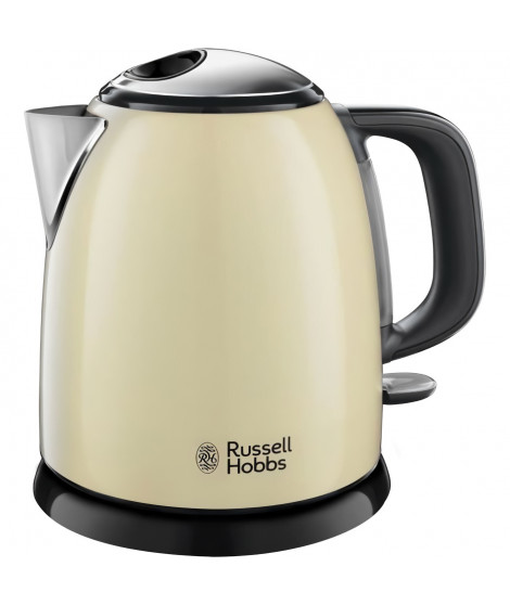 Bouilloire Compacte Russell Hobbs 24994-70 Colours Plus - 1L, Rapide, Filtre Anti-Calcaire, Creme