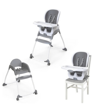 INGENUITY Chaise haute bébé Trio 3 en 1 - Convertible réhausseur - SmartClean