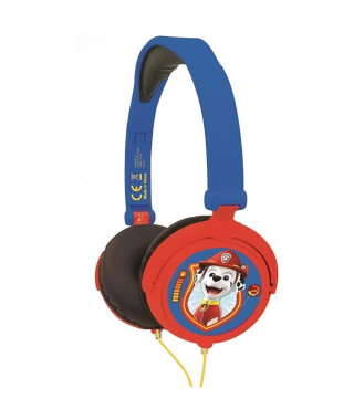 Casque stéréo filaire pliable Pat' Patrouille pour enfants avec limitation de volume d'écoute - LEXIBOOK