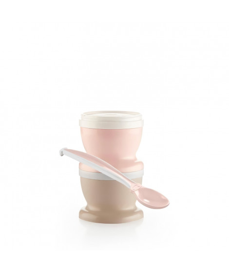 THERMOBABY 2 PETITS POTS POUR NOURRITURE ROSE