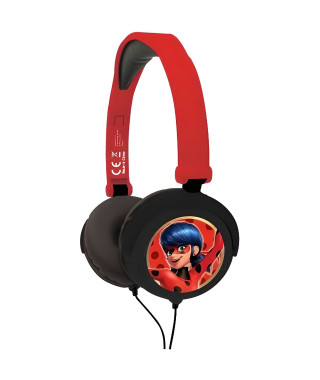 Casque stéréo enfant pliable et ajustable Miraculous - LEXIBOOK