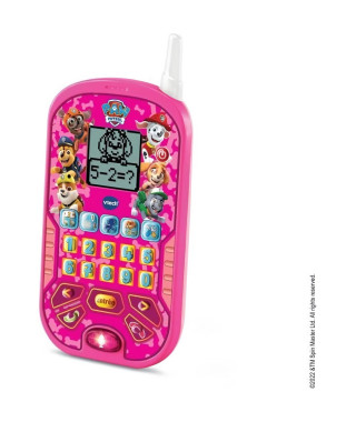 VTECH - PAT PATROUILLE - Smartphone Éducatif Rose - 6 activités éducatives - Appels et messages vocaux