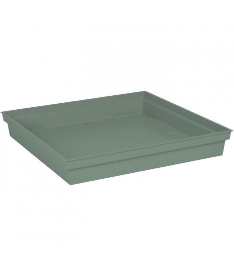 EDA PLASTIQUE - Soucoupe carrée Toscane - 40 cm - Vert laurier