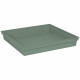 EDA PLASTIQUE - Soucoupe carrée Toscane - 40 cm - Vert laurier