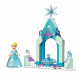 LEGO 43199 Disney La Cour du Château d'Elsa, Jouet de Construction pour Enfants, Mini-Poupée Reine des Neiges 2 et Robe Diamant