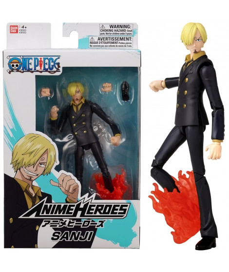 BANDAI Anime Heroes - One Piece - Figurine Anime heroes 17 cm - Sanji