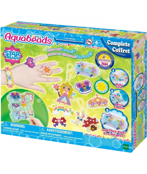 Coffret AQUABEADS - Mes accessoires féériques a créer - 820 perles - Enfant Fille - Des 4 ans