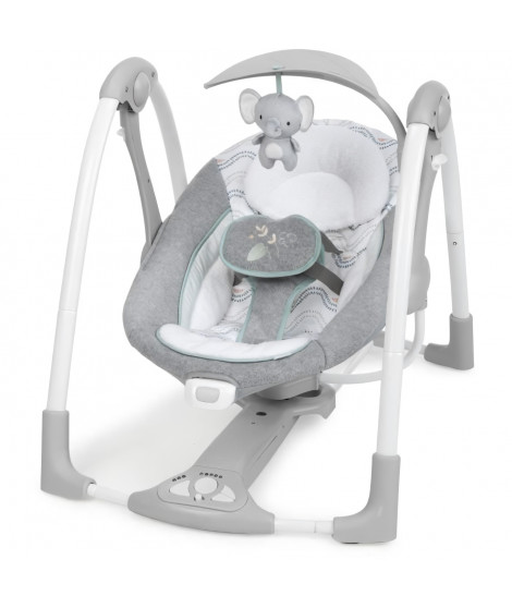 INGENUITY Balancelle Power Adapt Portable Swing - USB - Pliable - 61 x 77 x 53 cm - Multicolore - Des la naissance