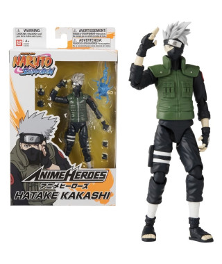 Figurine Anime Heroes 17 cm - Kakashi Hatake - Naruto Shippuden - BANDAI