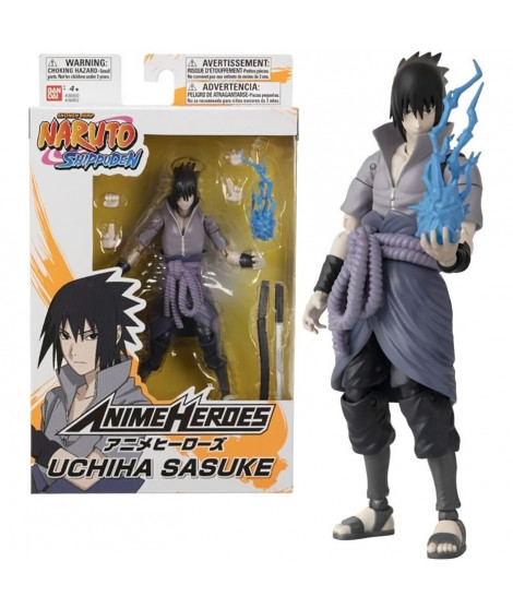 Figurine Anime Heroes 17 cm - Sasuke Uchiwa - BANDAI Naruto Shippuden