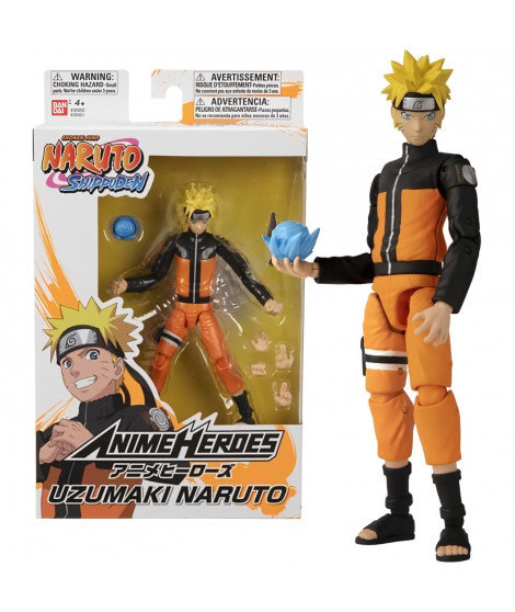 Figurine Anime Heroes Naruto Uzumaki 17 cm - BANDAI - Collectionnez toutes les figurines Anime Heroes de Bandai