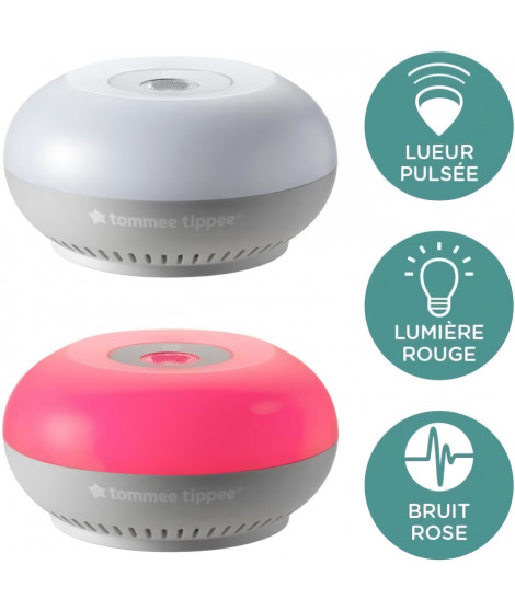 TOMMEE TIPPEE Veilleuse dreammaker avec lumiere rouge, bruit rose et capteur intelligent CrySensor