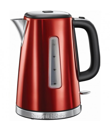 Bouilloire Electrique 1.7L Luna - RUSSELL HOBBS - Ébullition Rapide - Rouge