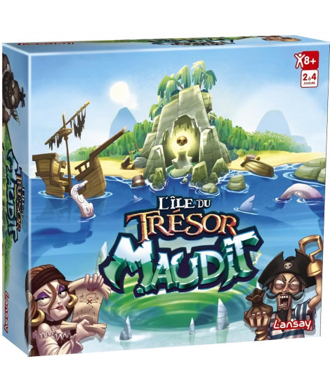 Jeux Lansay - L'Île Du Trésor Maudit - Jeu de société - Des 6 ans