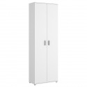 Armoire 2 portes pour chaussures - Blanc - L61 x H 190 x P 35 cm - FIT