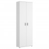 Armoire 2 portes pour chaussures - Blanc - L61 x H 190 x P 35 cm - FIT