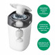 TOMMEE TIPPEE Poubelle a couches Twist & Click, Starter Pack, Blanc,  + 6 recharges