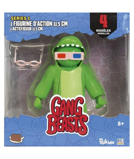 Gang Beasts - 1 Figurine Articulée de 11,5 cm - Lot 3 - Figurines de Collection - Jeux Vidéos - Lansay