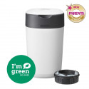 TOMMEE TIPPEE Poubelle a couches Twist & Click, Blanc