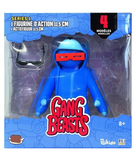 Gang Beasts - 1 Figurine Articulée de 11,5 cm - Lot 2 - Figurines de Collection - Jeux Vidéos - Lansay