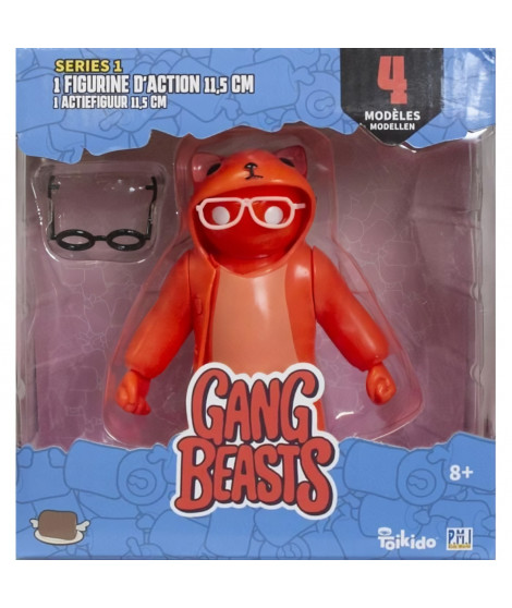 Gang Beasts - 1 Figurine Articulée de 11,5 cm - Lot 1 - Figurines de Collection - Jeux Vidéos - Lansay