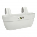 ELHO - Pot de fleurs -  Vibia Campana Easy Hanger Large - Blanc Soie - Balcon extérieur - L 24.1 x W 46 x H 26.5 cm