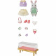 Figurines miniatures - SYLVANIAN FAMILIES - 5647 - La valisette de mode et grande soeur Lapin neige