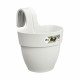 ELHO - Pot de fleurs -  Vibia Campana Easy Hanger Small - Blanc Soie - Balcon extérieur - L 24.1 x W 20.5 x H 26.5 cm