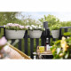 ELHO - Pot de fleurs -  Vibia Campana Easy Hanger Small - Blanc Soie - Balcon extérieur - L 24.1 x W 20.5 x H 26.5 cm
