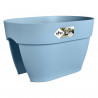 ELHO - Pot de fleurs -  Vibia Campana Flower Bridge 40 - Bleu Vintage - Balcon extérieur - L 26 x W 39 x H 22 cm