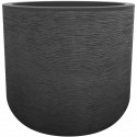 EDA PLASTIQUE - Pot rond 40 cm Graphit'Up - 32,5 L - Gris anthracite