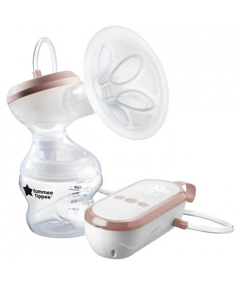 TOMMEE TIPPEE, Tire-lait électrique made for me, rechargeable par USB, silencieux et transportable, biberon inclus