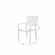 Lot de 2 fauteuils a manger de jardin - Aluminium - 56x59x89cm cm